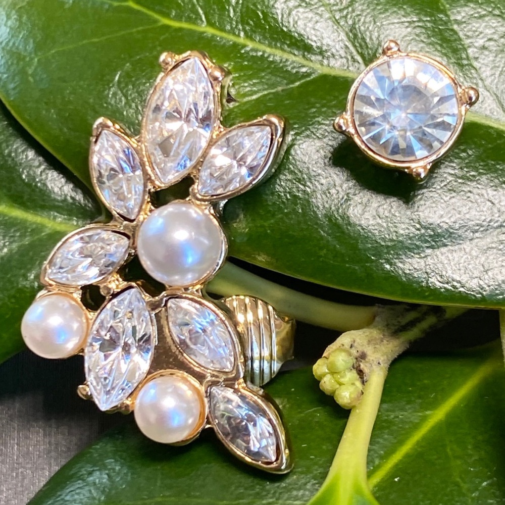 Kenneth Jay Lane Crawler Stud Gold Plated Earrings Y2K Mermaid-Core Mermaidcore